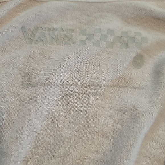 VANS OFF THE WALL white rocker lips crop top - Picture 5 of 6